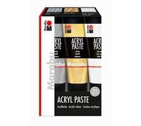Marabu 120200087 100ml Tubo Oro, Arena, Plata - Pintura acrílica (Oro, Arena, Plata, 100 ml, Tubo) , color/modelo surtido