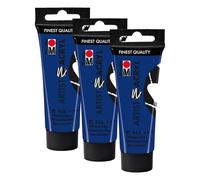 Marabu 12200055958 - Artist Acrílico Azul Ultramar 958, 22 ml, Pintura acrílica fina de grado artístico, a base de agua, consistencia pastosa, altamente pigmentada, muy buen brillo y opacidad