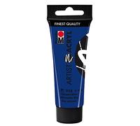Marabu 12200055958 - Artist Acrílico Azul Ultramar 958, 22 ml, Pintura acrílica fina de grado artístico, a base de agua, consistencia pastosa, altamente pigmentada, muy buen brillo y opacidad