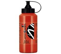 Marabu 12200075937 - Artist acrílico, rojo cadmio medio, 500 ml, pintura acrílica fina en calidad de artista, a base de agua, consistencia pastosa, alta pigmentación, muy buen brillo y opacidad