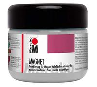 Marabu 12740025815 - Pintura magnética, imprimación acrílica para superficies magnéticas, 225 ml, gris, se puede pintar después del secado, resistente a la saliva, resistente al agua y a la luz, para aprox. 0,75 m²