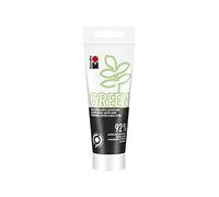 Marabu 14500050220 Green Line-Pintura alquídica (100 ml, a Base de Agua, Mate, luz, Resistente a la Intemperie, 92% de materias primas Naturales), Color Negro, (Pack of 1) (14500050073)