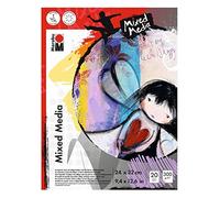 Marabu 161200074 - Malblock 20 hojas, 24 x 32 cm, papel , color/modelo surtido