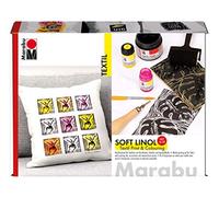 Marabu- Juego de impresión Lino, Multicolor (MR1703000000081)