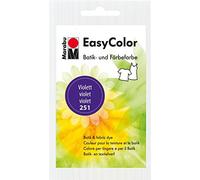 Marabu 17350022251 Easy Color - Pintura para batik y teñido a mano para algodón, lino, seda y tejidos mixtos, lavable a mano hasta 30 °C, muy buena resistencia a la luz, no puede lavarse a altas temperaturas, 25 g, color violeta