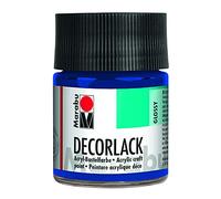 'Marabu acrílico barniz "Decor, color azul, 50 ml, en cristal VE = 1