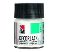 'Marabu acrílico barniz "Decor, wei, 50 ml, en cristal VE = 1