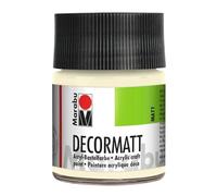 Marabu Acrylfarbe Decormatt, elfenbein, 50 ml, im Glas