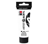 Marabu Artist 12200055970, Pintura acrílica acrílica blanca titanio 970, 22 ml