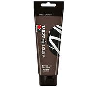 Marabu Artist cocida 120 ml, Fina Pintura acrílica en Calidad artística, a Base de Agua, consistencia pastosa, Alta pigmentación, Muy Buena luminosidad y opacidad, Modelo Umbra, talla única, 120