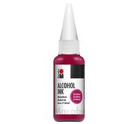 Marabu Ink Burdeos, 20 ml, Tinta de Alcohol, para Tipo Fluido, Resina epoxi, para Superficies no absorbentes, Papel Especial Revestido, Metal, cerámica y Cristal