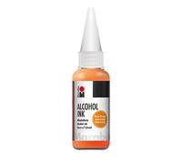 Marabu Ink Naranja Neón 20 ml Tinta Alcohol para Fluid Art y Resina epoxi para Superficies no absorbentes, Papel Especial Revestido, Metal, cerámica y Cristal