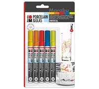 Marabu Rotuladores 012300082 para porcelana y cristal – Punta 1-2 mm – color/modelo surtido