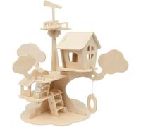 Marabu Kids 3D-Puzzle de Madera (37 Piezas, 28 x 26 cm), Color casa para árboles. (0317000000011)