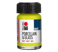 Marabu Pintura mate de porcelana cerámica y vidrio, Reseda 15 ml, pintura y estampado, a base de agua, lavable, apta para lavavajillas