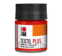 Marabu Textil Plus - Tarro de Pintura, bermellón Claro, 50 ml