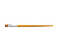 Marabu Universal, tamaño 16, Pelo sintético de Madera certificada FSC, Pincel Plano para Acuarela, Seda y Pintura sobre Vidrio, 01830000016, Wood, Yellow