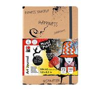 Marabu x17D libro & #; Art Newspaper x17D;, & # formato A5, 180 g / m² - 72 hojas , color/modelo surtido