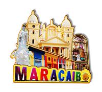 Maracaibo Venezuela Imán de madera 3D Imanes de nevera Viajes Coleccionables Souvenirs Decoraciones Hecho a Mano Artesanías-2