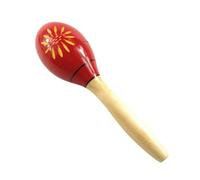 Maracas - Maracas de percusión de mano | Instrumentos musicales Maracas de madera | Seguro Rumba Shaker Rattle Noisemaker, diversión aprender instrumentos musicales de percusión juguete para niños