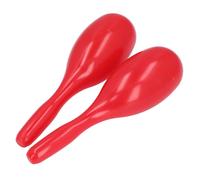 Maracas Musicales, Paquete de 2 Sonajeros de Percusión Manual Resistentes para Fiestas KTV de Jardín de Infantes (rojo)