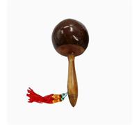 Maracas para Adultos Concha De Mangos De Madera, Portátil Principiante para Fiesta Mexicana Bodas(1 Pcs,A)