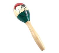 Maracas, Sonajeros de Percusión Manual, Martillo de Madera Hecho a Mano, Instrumento Musical Rumba Shaker para Fiestas, Diversión Musical, Fiestas de Cumpleaño, Carnavale (Verde)