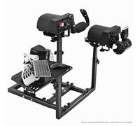 Marada Soporte universal para simulador de vuelo o cabina de simulación de carreras, ajuste ajustable para Thrustmaster/Hotas Warthog/Logitech G25 G27, ruedas, pedales, acelerador y joystick no