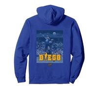 Maradona Diego Mano de D10S Sudadera con Capucha, Unisex para Adultos, Azul Real, M