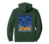 Maradona Diego Mano de D10S Sudadera con Capucha, Unisex para Adultos, Verde Bosque, S