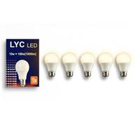 MARAN BULBS Bombilla Standard LED E27 Luz cálida 2700k, Bajo Consumo, Pequeña, 100W Equivalente, A60, 10W (Pack 5)
