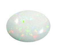 Marana 4.25 Ratti Opal Stone Certified Natural Fire A+ Quality Oval White Astrological Opal Loose Gemstone-B0BXJCCTMRNAMZ