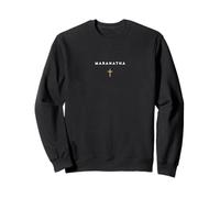 Maranatha Cita Griega Ven Señor con la Cruz Cristiana de Sudadera