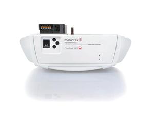 Marantec Comfort 380 - Accionamiento para puerta de garaje (incluye 2 transmisores manuales, accionamiento eléctrico para puertas de garaje, puertas seccionales y batientes), color blanco
