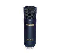 Marantz Pro MPM1000U - Micrófono USB de condensador para estudio con interfaz de audio integrada, soporte, soporte de sobremesa y cable, perfecto para la producción de podcasts, negro