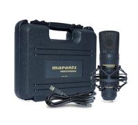 Marantz Professional MPM-2000U - Micrófono de condensador USB para grabaciones en Mac/PC, podcasts, juegos; con soporte de araña, cable USB y estuche