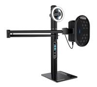 Marantz Professional Turret - Sistema Autónomo de emisión y transmisión de Video USB-C con Cámara web Full HD, Micrófono Condensador USB (48 kHz/16 bits), Filtro Anti-pop, Anillo de Luz LED Regulable