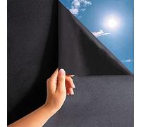 MARAPON® Lámina protectora de privacidad para ventanas, opaca, para oscurecimiento, color negro, autoadhesiva, con adherencia estática, con elevada protección visual, incluye libro electrónico con consejos profesionales (idioma español no garantizado), 30 x 200 cm, no deja pasar la luz