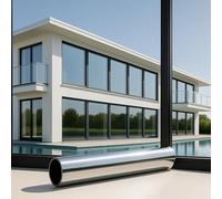 MARAPON® Lámina Protectora para Ventanas, protección Solar Exterior sin residuos, 0,445 x 50 m, Incluye Libro electrónico (Idioma español no garantizado)