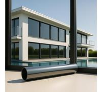 MARAPON MIRROR BLACK FILM Vinilos para Ventanas con Adhesión Estática NEGRO [60x200 cm] - para Privacidad y Protección UV, Infrarrojos - Vinilos Adhesivos para Cristales Protección contra el Calor