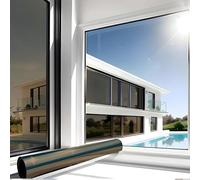 MARAPON Vinilo Efecto Espejo para Ventanas Marrón 0,90x2 m Adhesión Estática Sin Pegamento Lámina Espejo Privacidad Protección UV Anti Calor