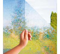 MARAPON® Vinilo Opaco para Ventanas con Efecto Arcoíris [75x200 cm] - Incluye Libro Electrónico con Consejos Profesionales - Vinilos para Ventanas con Adhesión Estática - Vinilo Ventana 3D Opaco