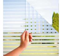 MARAPON Vinilo para Ventanas con Rayas 0,30x2 m con Adhesión Estática Sin Pegamento Pegatina Decorativa Privacidad Ventana Protección UV Baño y Oficina