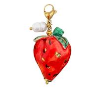 MARARDI Charm Mujer [Fragola] Italianos Cerámica de Caltagirona Handmade Joyería Italiana para Colgar en Collares y Pulseras Original Elegante para Diario y Ocasiones Especiales