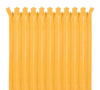 MARARDI [Pack 10] Cremalleras Invisibles [Naranja Claro] de Nailon [22 cm] Costura y Manualidades para Ropa Tela Bolsos Estuches Cinta Para Coser a Máquina Patchwork Algodón con Cierre Metálico