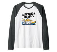 Marathon 26.2 Running Miles Quote Runner Humor Club Camiseta Manga Raglan