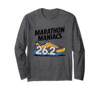 Marathon 26.2 Running Miles Quote Runner Humor Club Manga Larga
