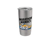 Marathon 26.2 Running Miles Quote Runner Humor Club Vaso térmico de acero inoxidable de doble pared