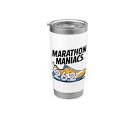 Marathon 26.2 Running Miles Quote Runner Humor Club Vaso térmico de acero inoxidable de doble pared