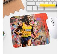 Marathon Finish Line - Alfombrilla de mouse con textura premium, impermeable, lavable, antideslizante, para juegos y uso en la oficina